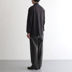 CLASSIC FIT DOUBLE PLEATED TROUSERS #DARK OLIVE [A25A05PT01C]