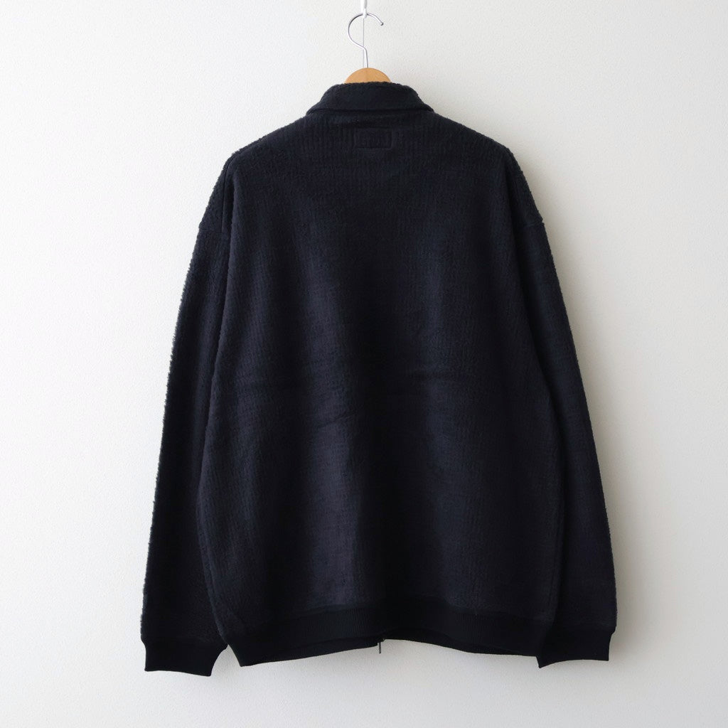 POLARTEC Wool Fleece Sweater Jacket #Black [N25FA051]