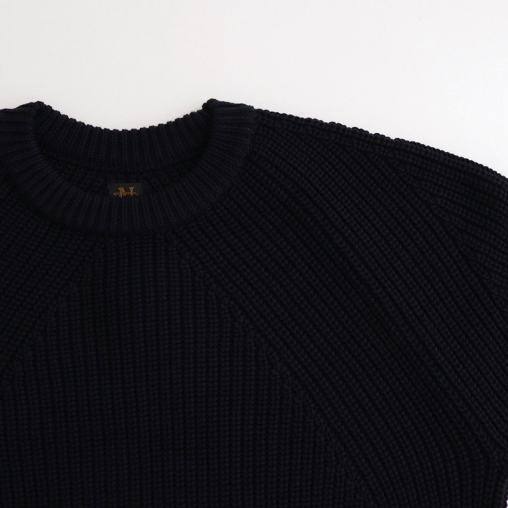 SIGNATURE CREW NECK #NAVY [BN-24FM-037]