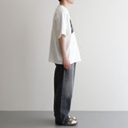 BRITPOP Print Tee WIDE #White×Black-PT [bROOTS25S34A]