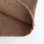 Cotton Snarl Yarn Knit Vest #BROWN [NEP-SS2533W]