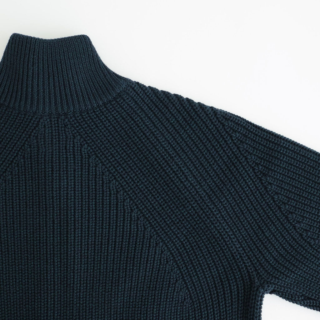 SIGNATURE DRIVERS KNIT #DARK GREEN×NAVY [BN-25FM-040]