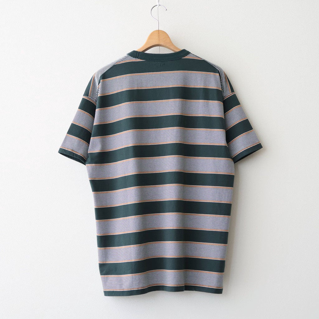 BORDER SS TOP #FOREST x S,BROWN [PMAV-CS04]