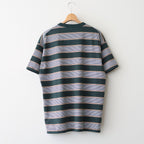 BORDER SS TOP #FOREST x S,BROWN [PMAV-CS04]