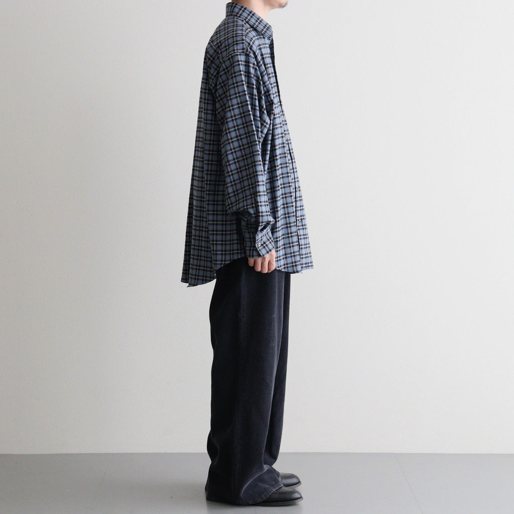 SULFUR-DYED BLEACHED CORDUROY PANTS #120 FADED NAVY [17062 40044]