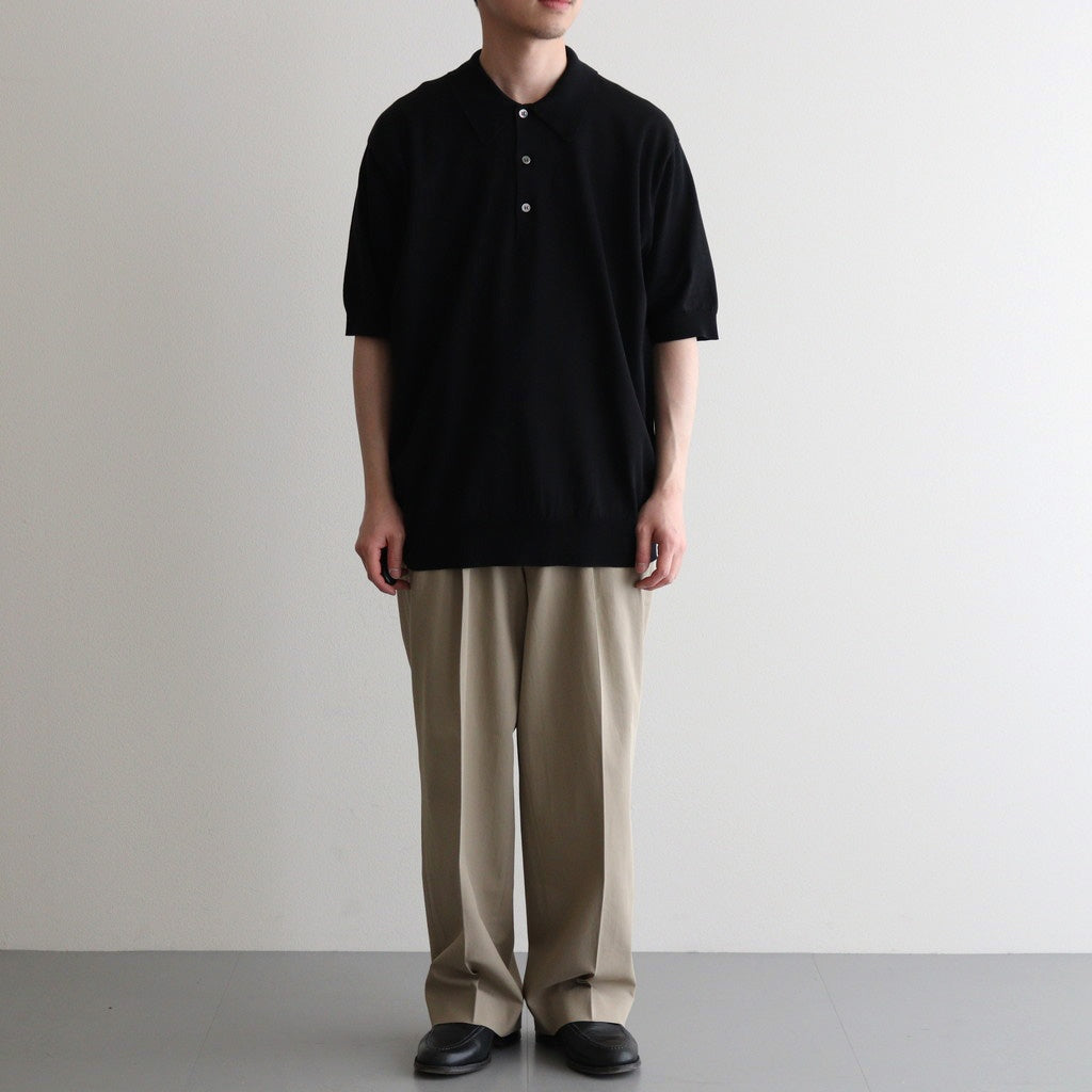 THE SEAISLAND COTTON POLO S/S #BLACK [BN-25SM-057]