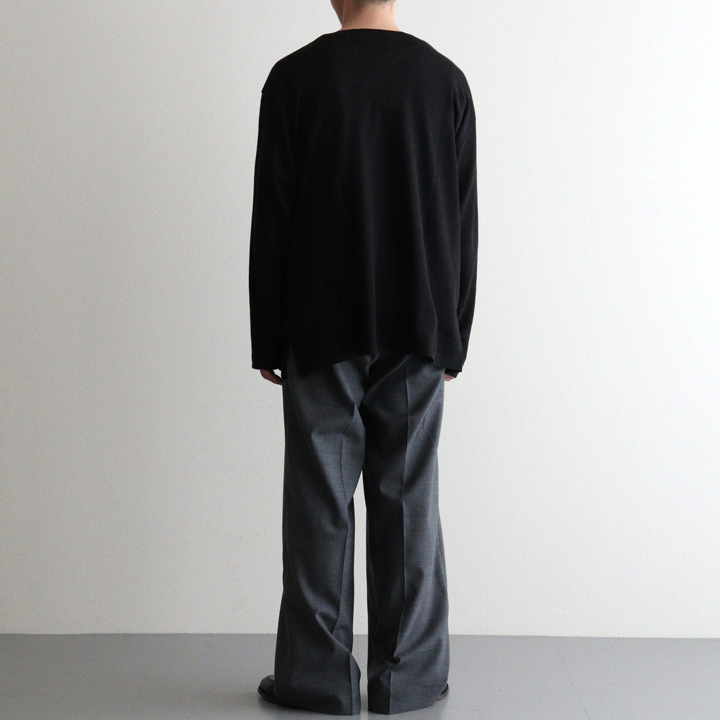 NORMANDY LINEN BASQUE SHIRT #BLACK [BN-26SM-072]