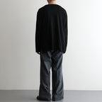 NORMANDY LINEN BASQUE SHIRT #BLACK [BN-26SM-072]