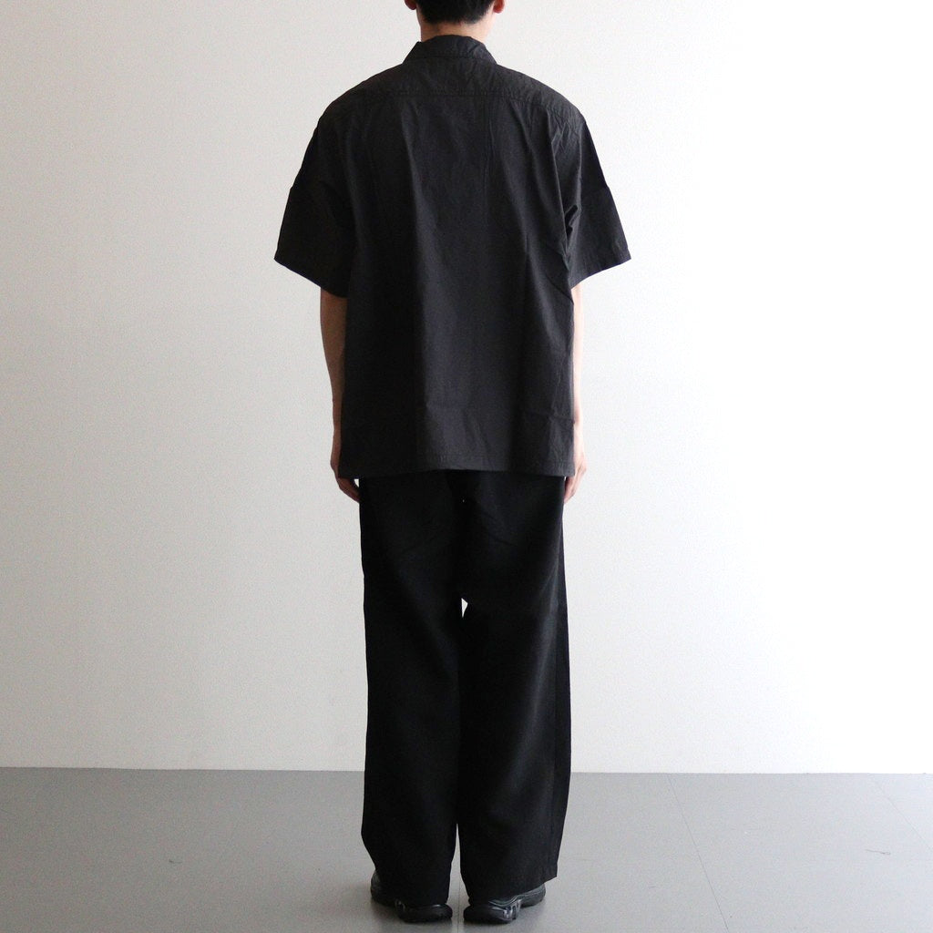 Nylon Taffeta Field S/S Shirt #Asphalt Gray [N25SG055]