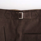 DOUBLE-PLEATED SMARTY TROUSER #WHISKY [252OJ-PT08]