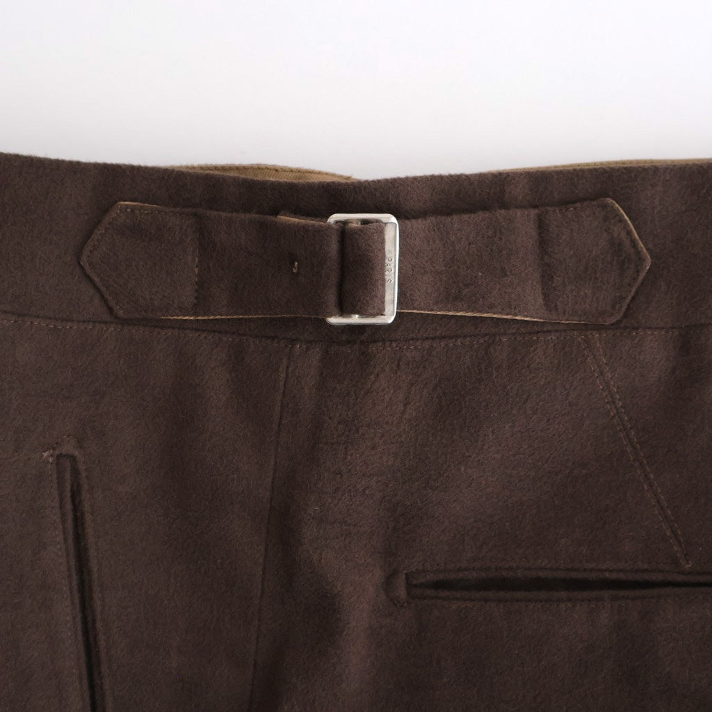 DOUBLE-PLEATED SMARTY TROUSER #WHISKY [252OJ-PT08]