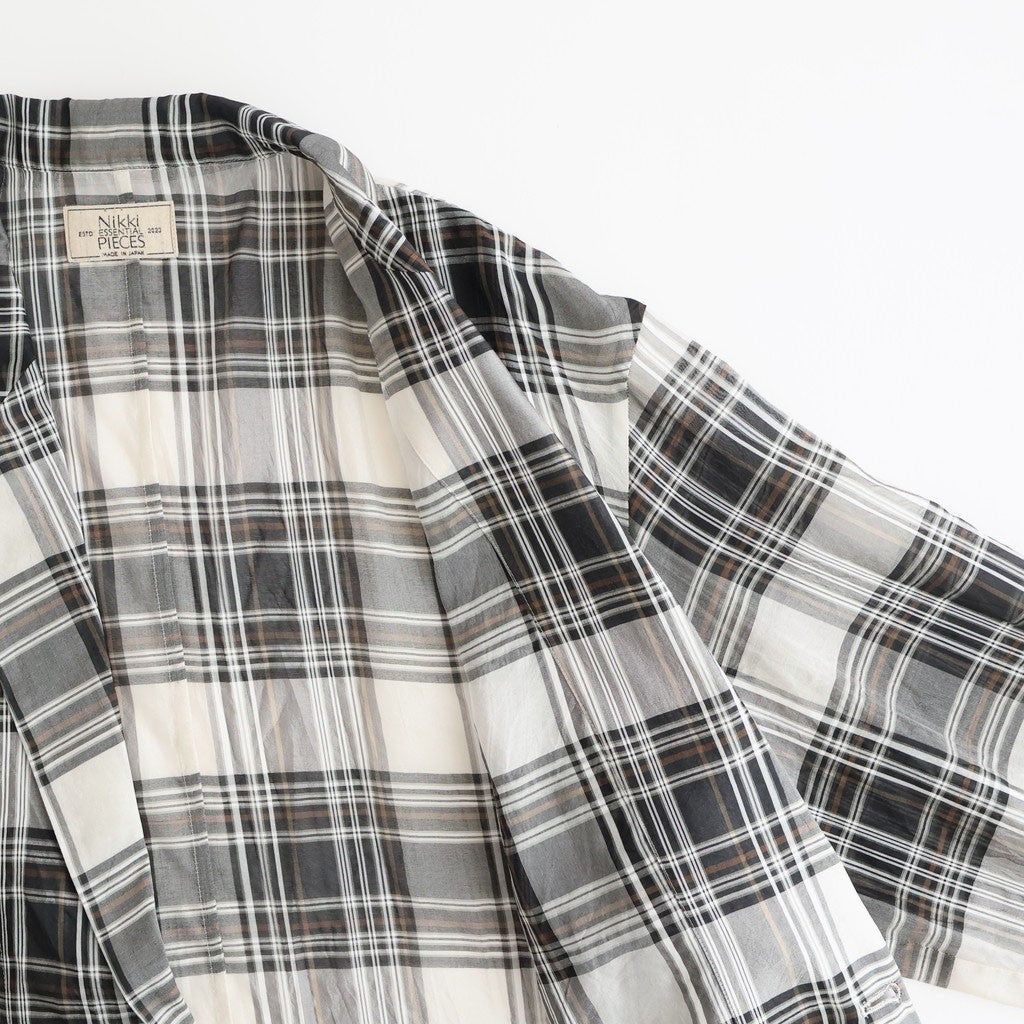Summer Weight Over Jacket #Check [NEP-SS2641]