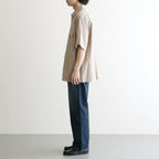 Hard Twist Chambray Work Shirt S/S #Beige [bROOTS26S4]