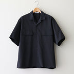 ORGANIC COTTON WASHER SATIN OPEN/C SH #NAVY [16551 50343]