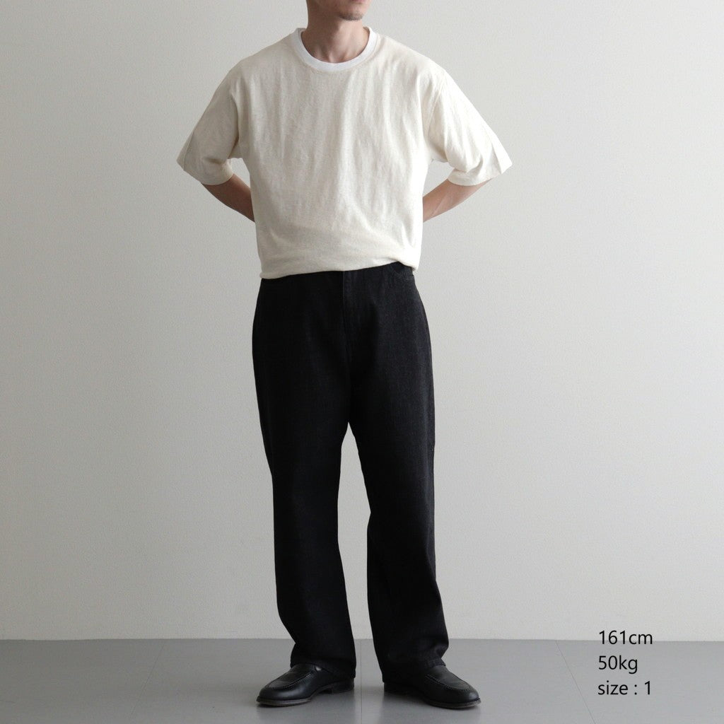 Ni Organic Cotton Denim 5Poket #Black [NEP-SS2607]