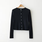 Wool Rib Cardigan #Black [BHSW24F13F26]