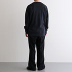 32G SMOOTH WOOL CLASSIC CREW NECK #CHARCOAL BLUE [BN-25FM-020]