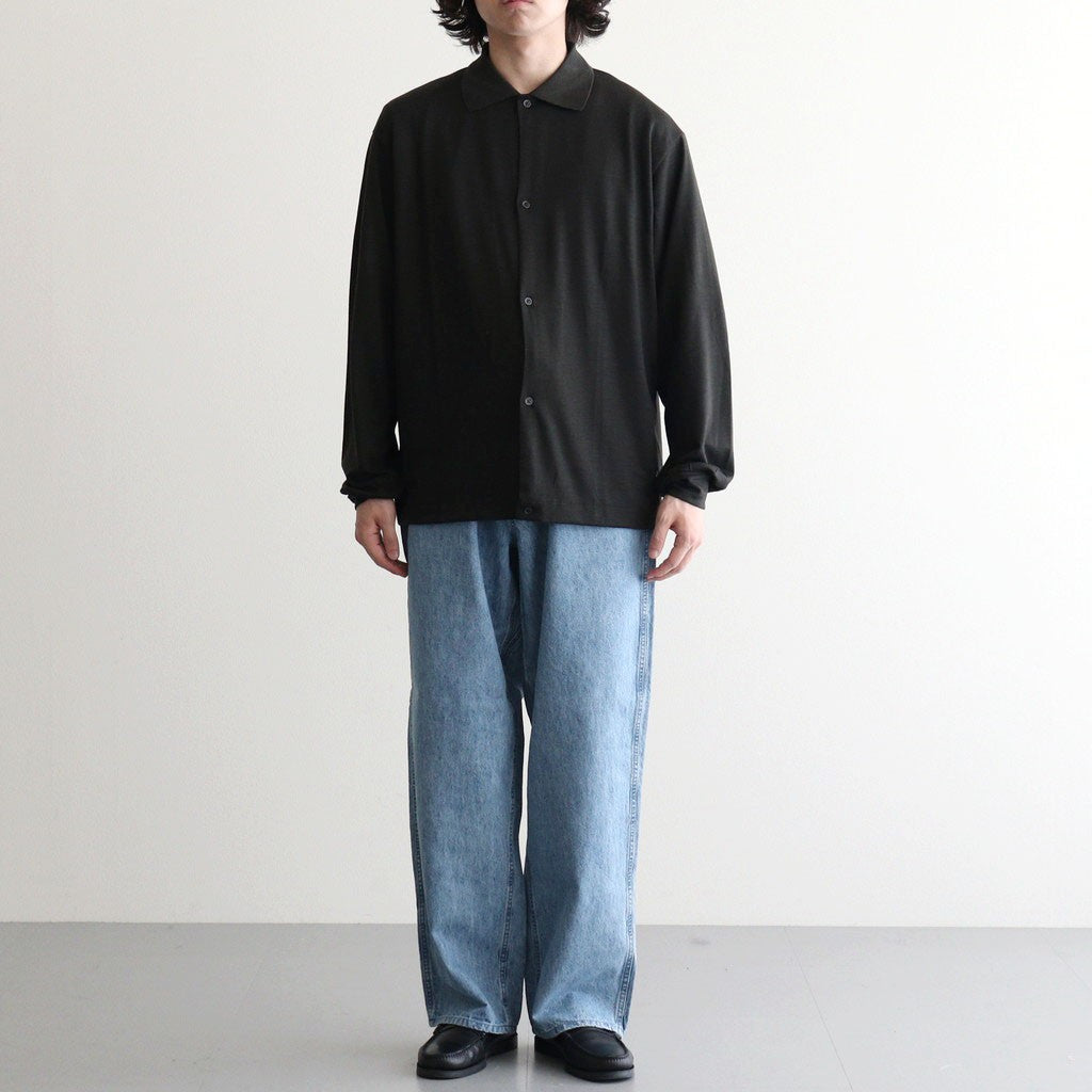 Linen Cotton Denim Field Pants #Indigo Bleach [N26FC029]
