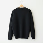 SUNSHINE CASHMERE CREW NECK #BLACK [BN-26FM-057]