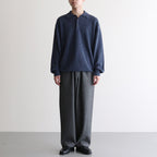 COCOON WIDE EASY PANTS #HERRINGBONE [M25C12PT03C]