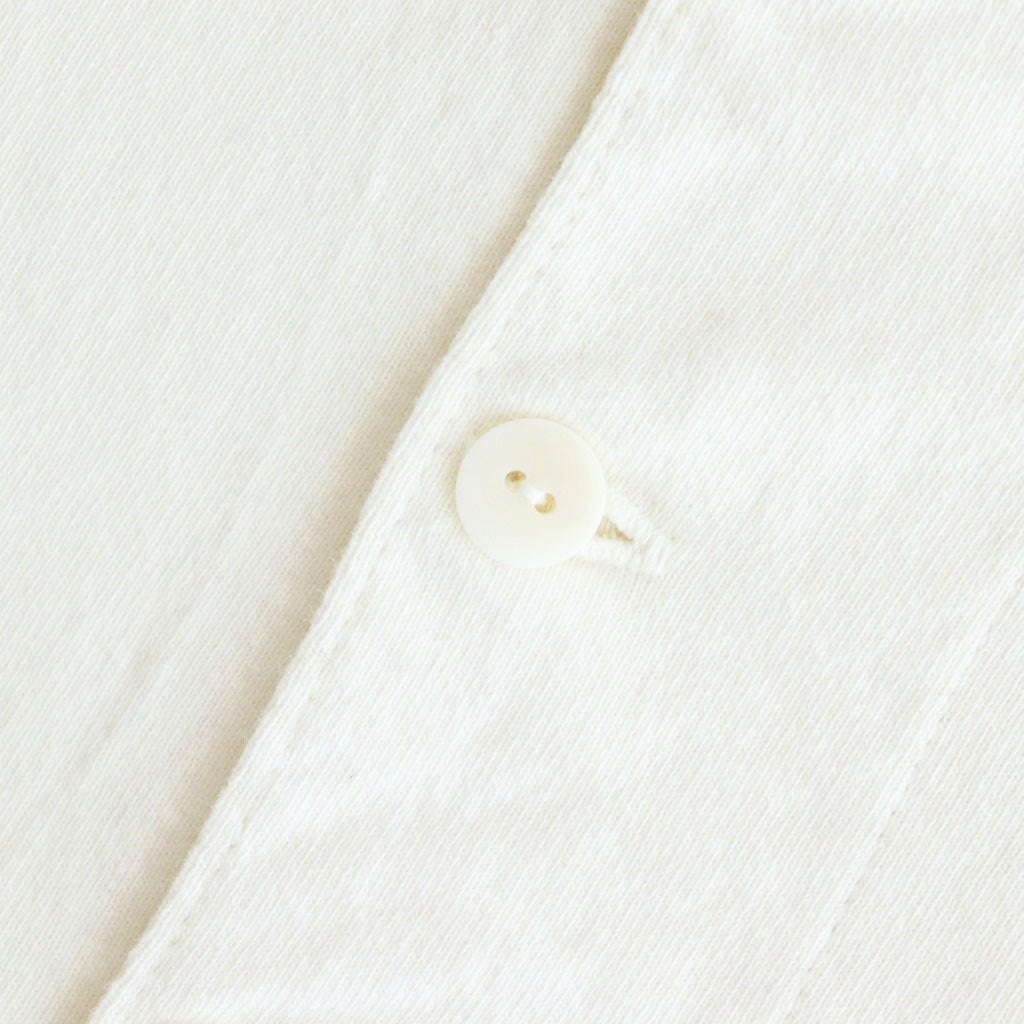 TUBE TEE (Henry-Neck) #RAW WHITE [251OJ-CT05]