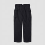 HOPSACK WIDE POCKET TROUSERS #CHARCOAL [PMAT-PT06]