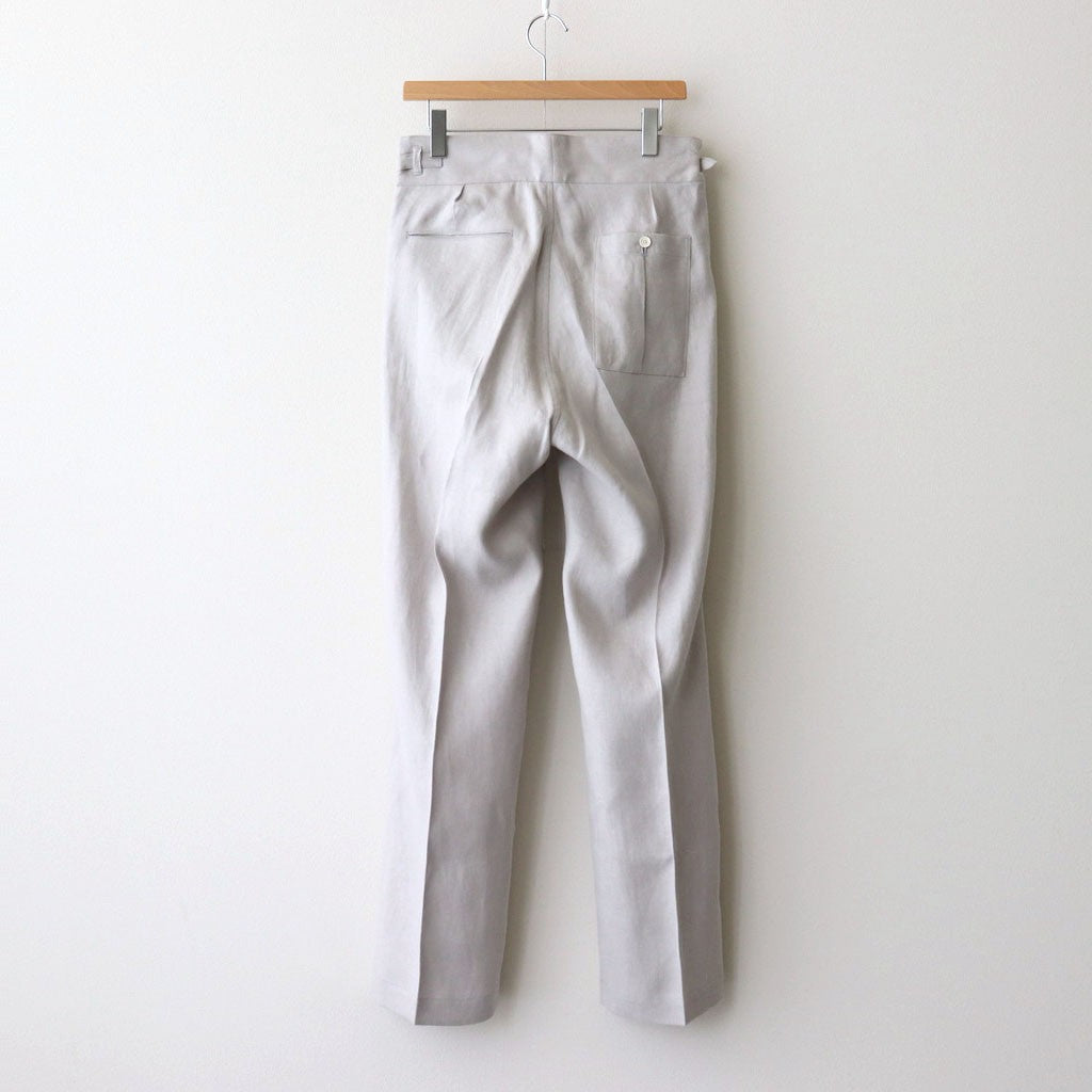 SIDE BUCKLE GURKHA TROUSER #PEWTER [251OJ-PT09]