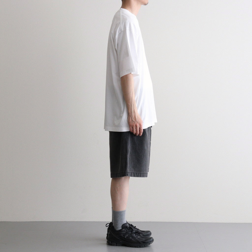 Denim Tuck Field Shorts #Gray [N26SD075]