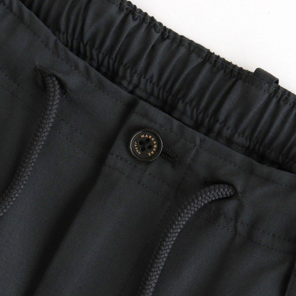 DOUBLE PLEATED EASY TROUSERS #CHARCOAL [A26A15PT02C]