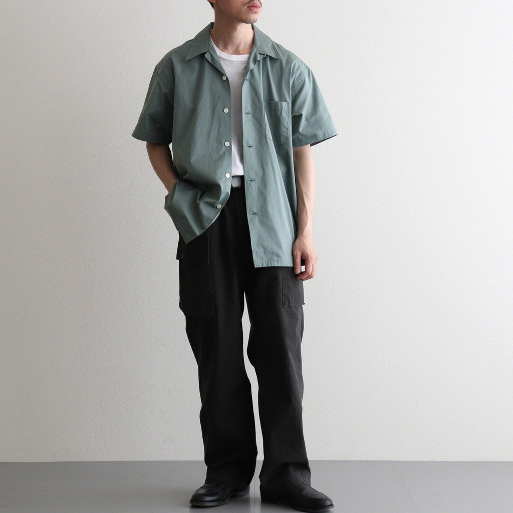 BACK GATHERING SS SHIRT #SAGE GREEN [PMAV-SS04]