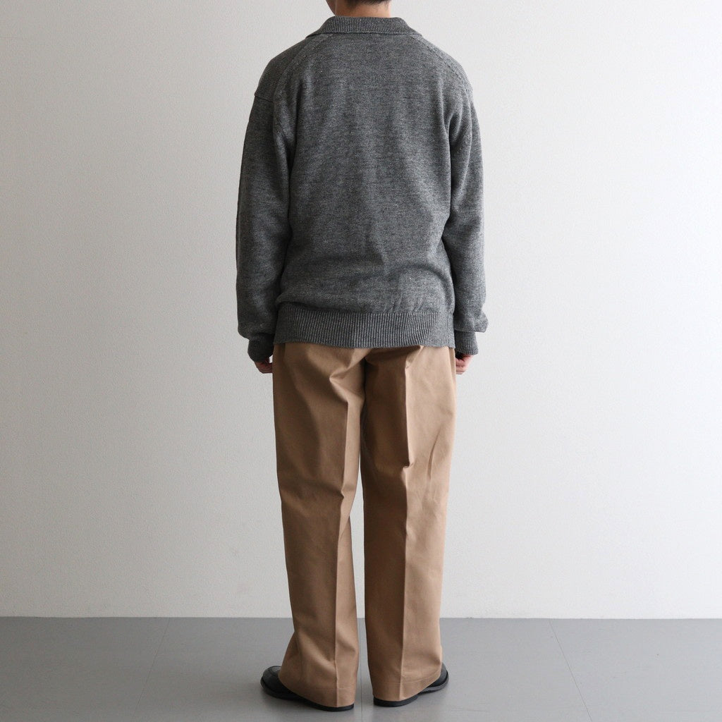 SOLIS COTTON TROUSERS - CHINO #BEIGE [HV501001]