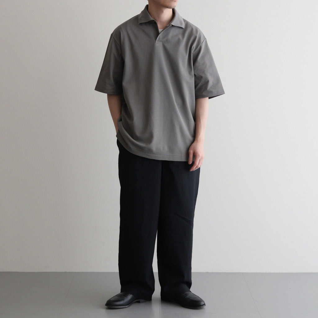 ONE BUTTON POLO S/S TEE #GRAY [M25A15CS02B]