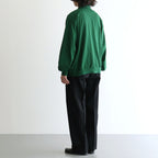 DOUBLE PLEATED SEMI EASY TROUSERS #BLACK [A26C07PT02C]