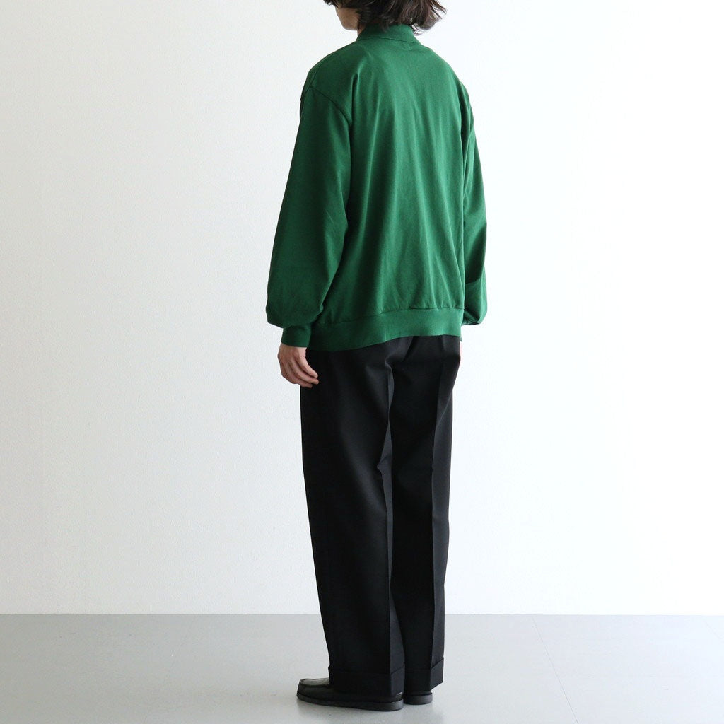 DOUBLE PLEATED SEMI EASY TROUSERS #BLACK [A26C07PT02C]