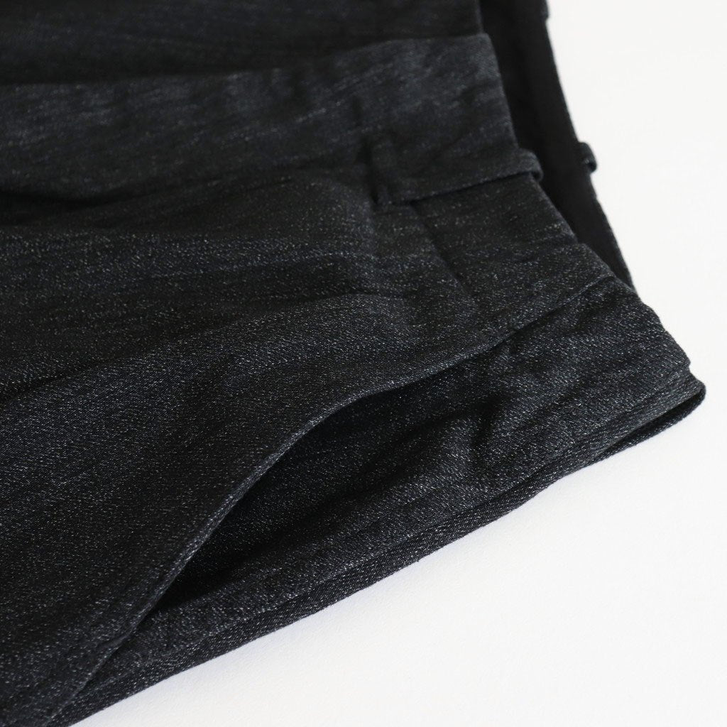 Denim Skirt #Black [S25FE070]