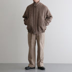 ROUND-COLLAR MOTORING JACKET #WHEAT [252OJ-JK04]