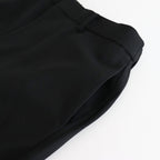 FLAT TAPERED TROUSERS #BLACK [A25C06PT01C]