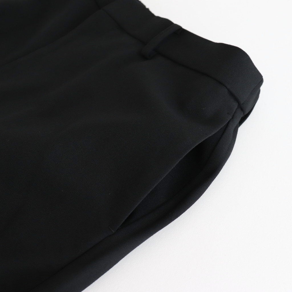 FLAT TAPERED TROUSERS #BLACK [A25C06PT01C]