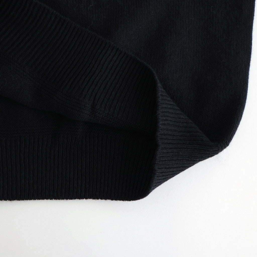 All-yak Crewneck #BLACK×NAVY [NEP-AW2408]