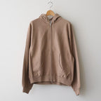 Thin-Sweat Hoodie Zip #HeatherBeige [bROOTS25S24S26]