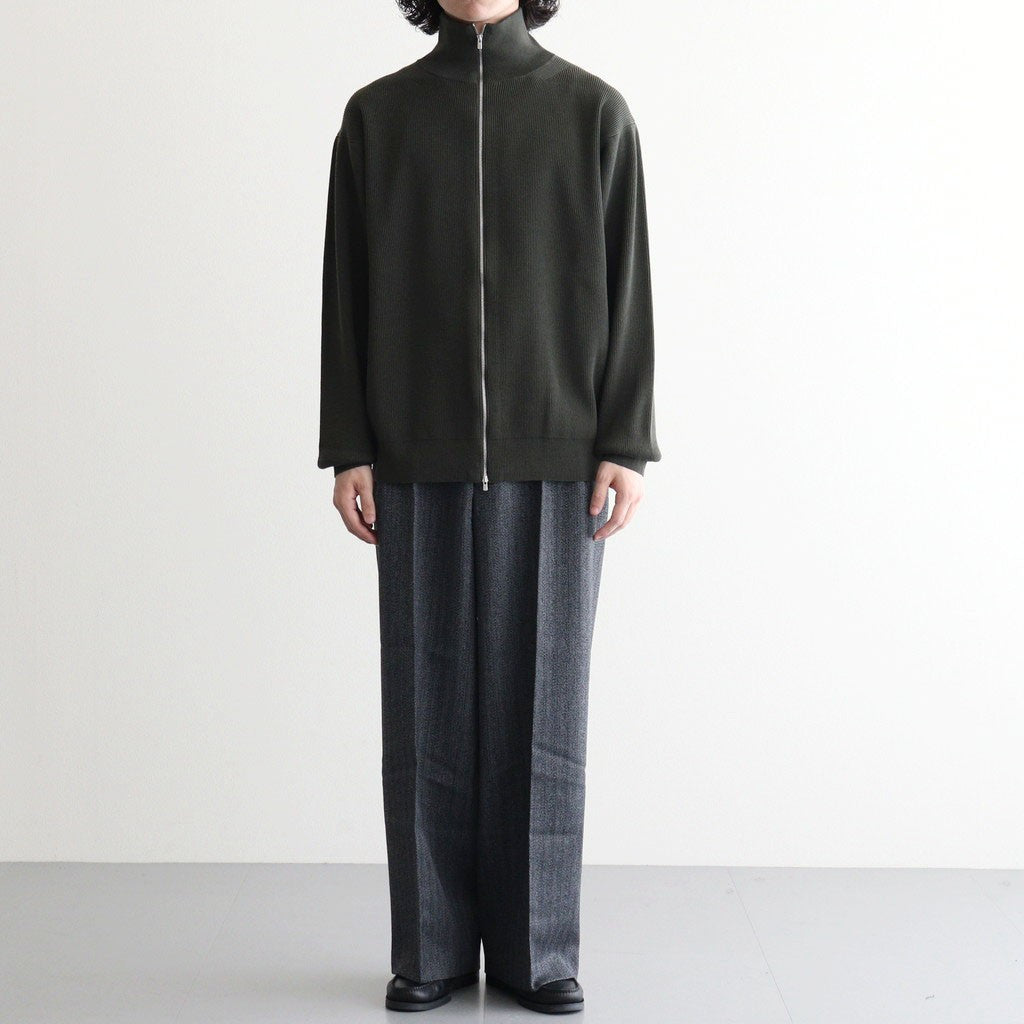 HARD TWIST WOOLRIB DRIVERS KNIT #FOREST [BN-26FM-033]