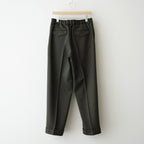 DOUBLE PLEATED SEMI EASY TROUSERS #D.OLIVE [A26C15PT01C]