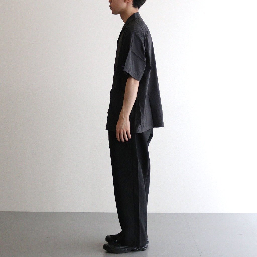 Nylon Taffeta Field S/S Shirt #Asphalt Gray [N25SG055]