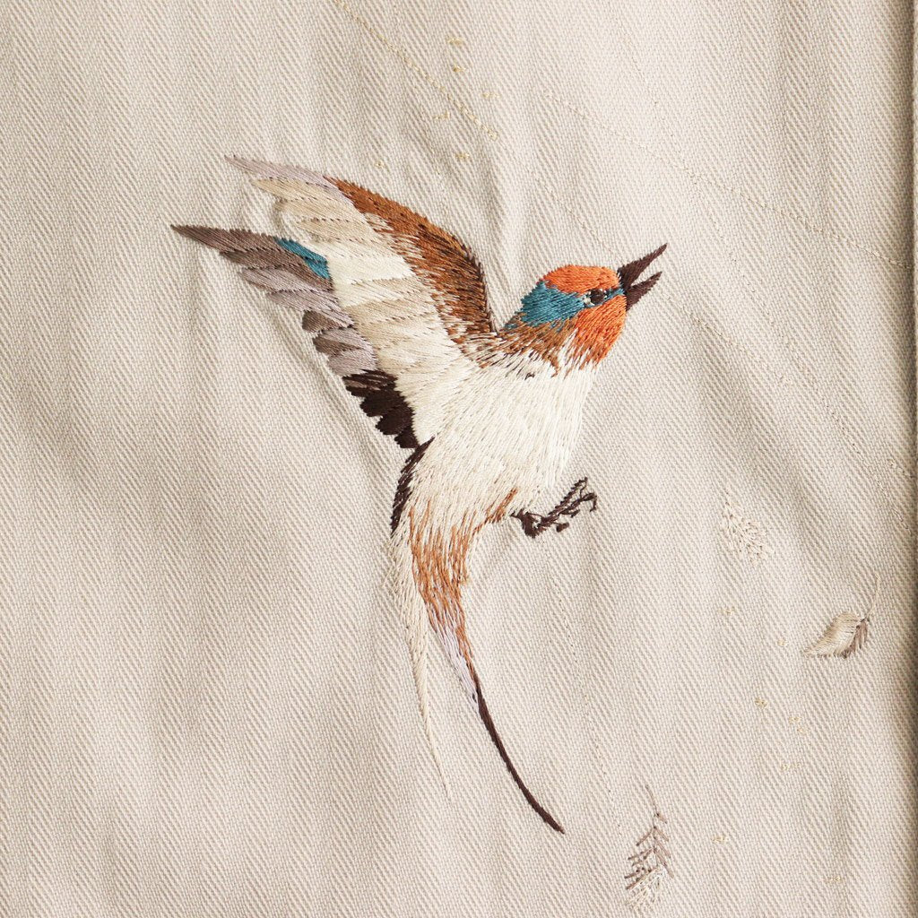 PATINA HERRINGBONE SOUVENIR JACKET #BONE [251OJ-JK16]