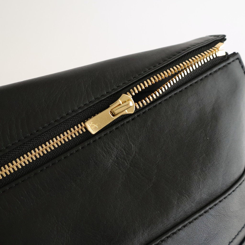 NEW NEWSPAPER BAG M #BLACK [BG-41-C-COW-5]