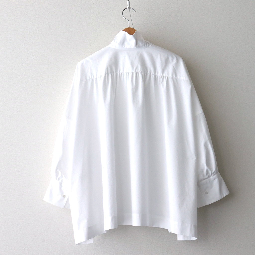 BOURRIENNE COTTON TYPEWRITER PONCHO SH / MA #WHITE [16851 50112]