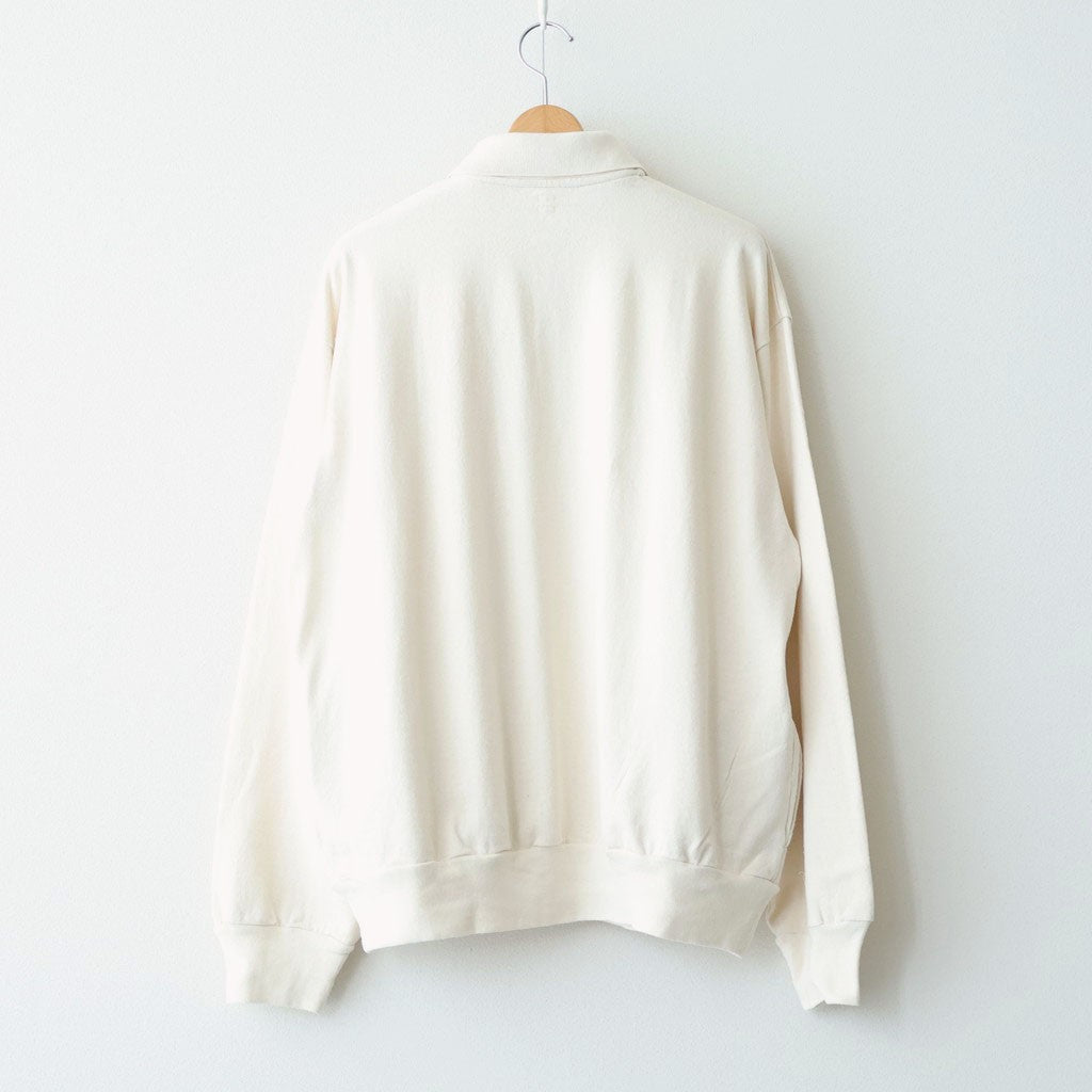 Co/Silk Nep Harf-Zip P/O #Ivory [BHS25S037S26]