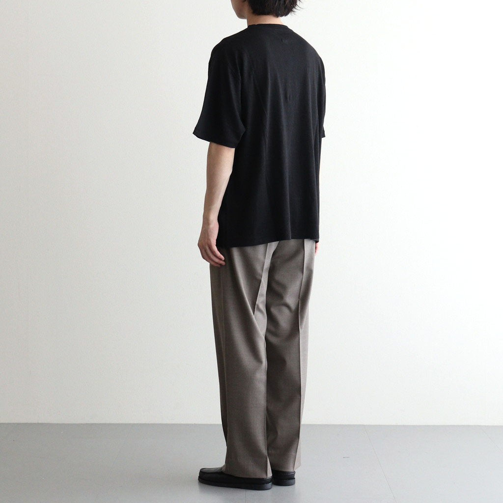 NORMANDY LINEN T-SHIRT #BLACK [BN-26SM-071]