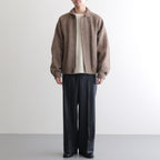 ROUND-COLLAR MOTORING JACKET #WHEAT [252OJ-JK04]