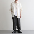 Silk-Co Voile Half-Sleeve Shirt #Ivory [BHS26S036SiCo]